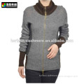 Women Cashmere Sweater, Fashion Women Cashmere Sweater With Zipper